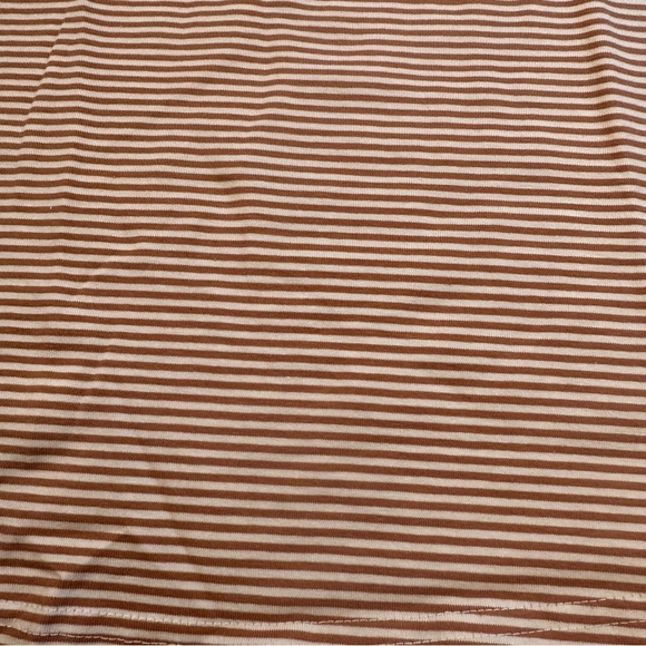 NWT Pact Organic Cotton Blend Tie Back Fit & Flare Dress In Shell Stripe - Picture 7 of 15